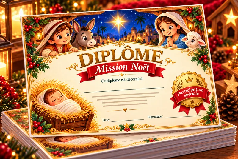 Diplôme de fin de Mission Noël